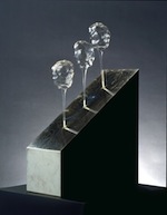 1976 曲みⅡ CurveⅡ Glass object 16×65×40cm
